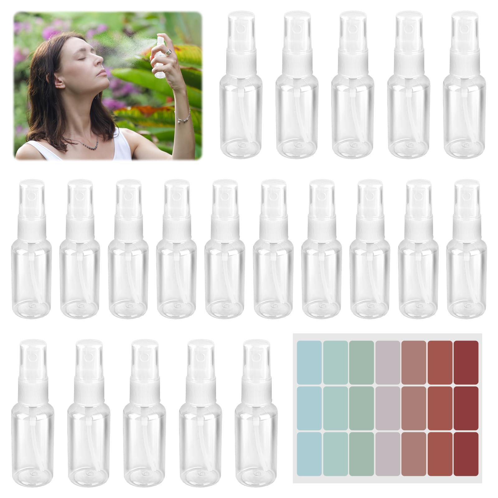 Set 20 Flaconi Spray Da 50 Ml - Bottigliette Viaggio Per Oli Essenziali E Beauty - Foto 9