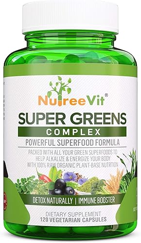 Miniatura 7 de SuperGreens - Espirulina, Clorella, Hierba de trigo + más - Potenciador de energía e inmune