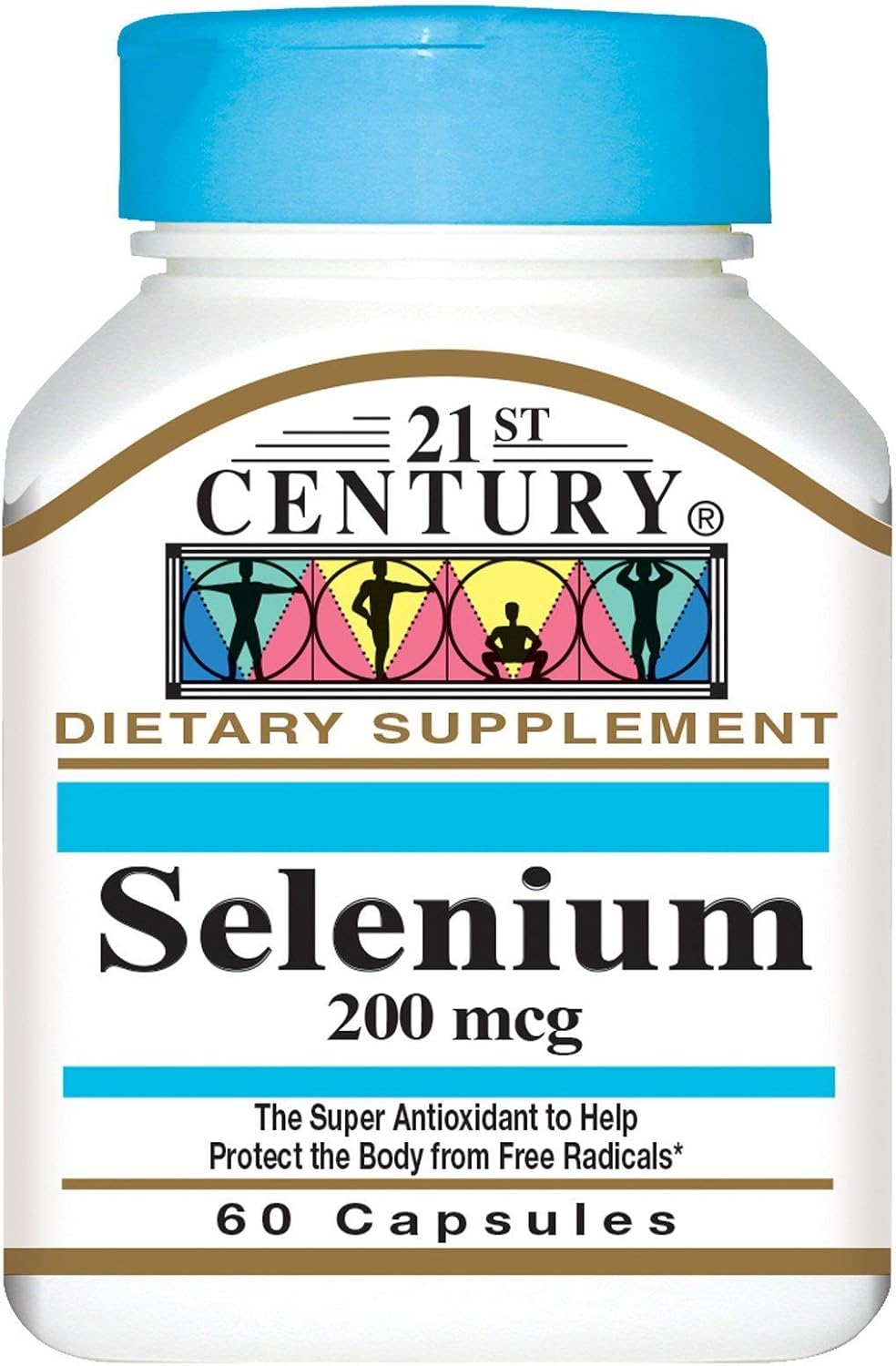 21st Century Selenium 200 mcg Capsules - 60 ct, Pack of 5