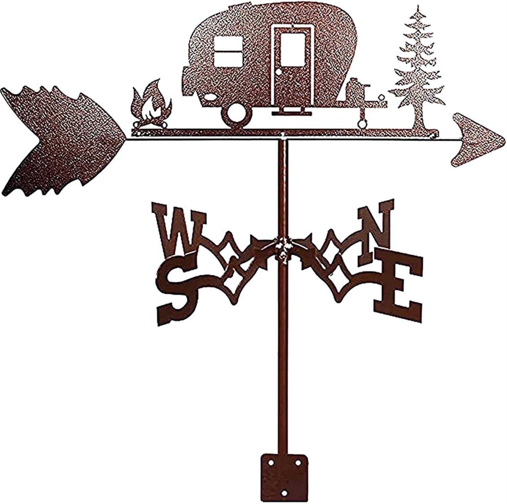 TAXXII wind vane Metal Weather Vane Vintage Weathervane Durable Wind Direction Indicator for Outdoor Garden Roof Paddock Decoration