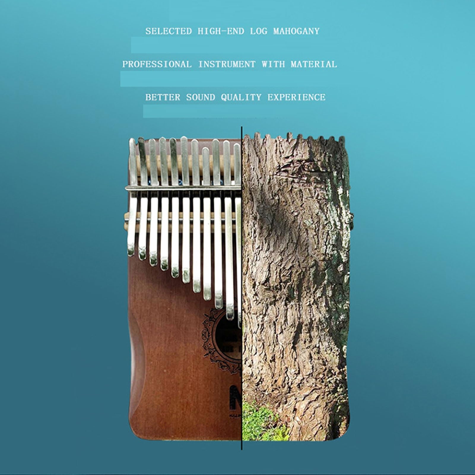 Amazon | RXINB(ルイシン) レトロな木製カリンバ、17/21キーバニー