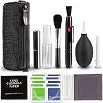 Kit de Nettoyage d'Objectif Professionnel avec Souffleur d'Air, Stylo de Nettoyage, Chiffon de Nettoyage pour la Plupart des Appareils Photo, Téléphones Mobiles, Ordinateurs Portables