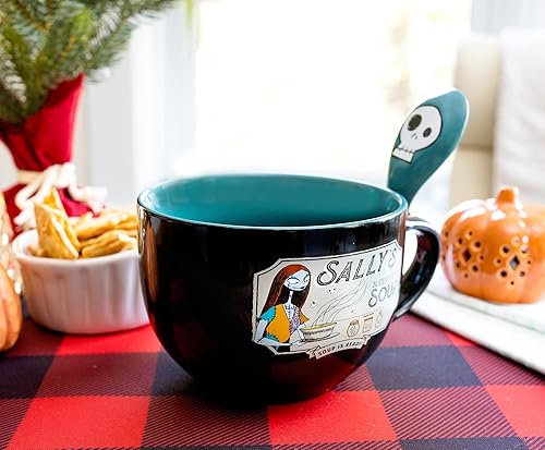 Miniatura 5 de Disney The Nightmare Before Christmas Sally Sleepy Time - Taza de cerámica para sopa | Tazón para helado, cereales, bebidas