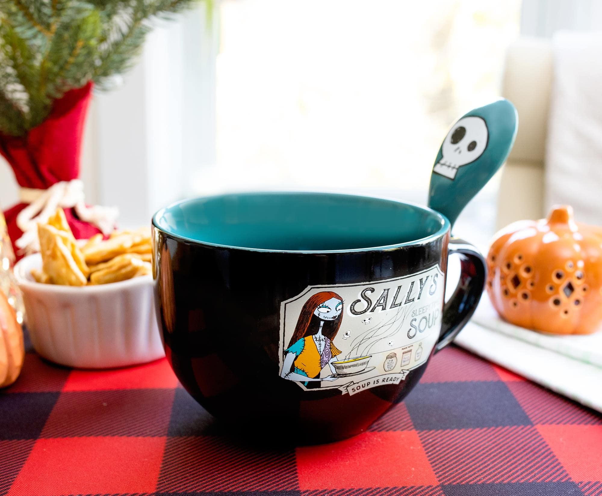 Tasse à soupe en céramique L'Étrange Noël de Monsieur Jack Disney The Sally's Sleepy Time | Bol pour crème glacée, céréales, boissons