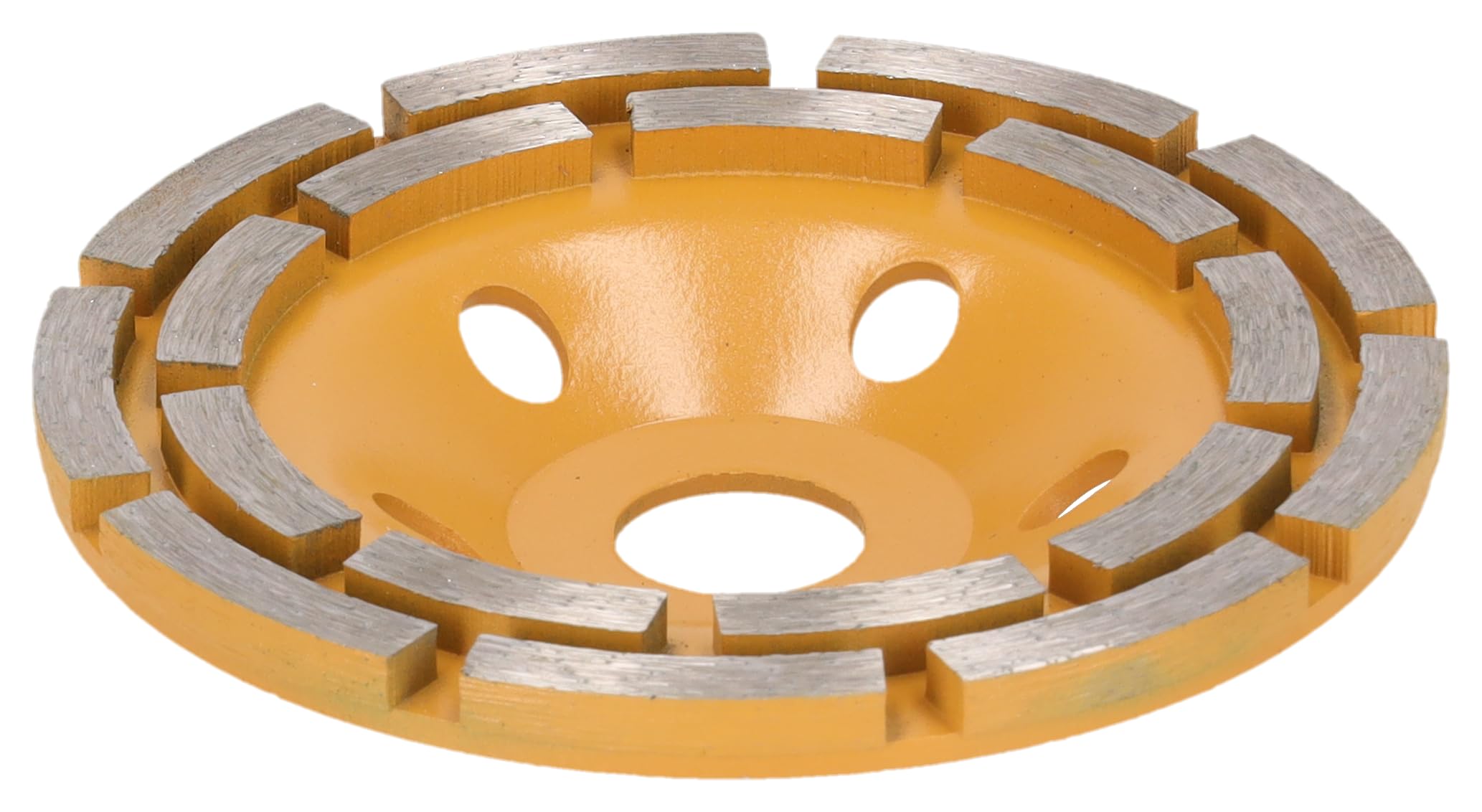 Disco diamantato DEDRA, doppio segmento, 125 mm/22,2 mm, DINAMIC per la levigatura a secco di calcestruzzo, pietre e derivati edili, adatto per uso continuo