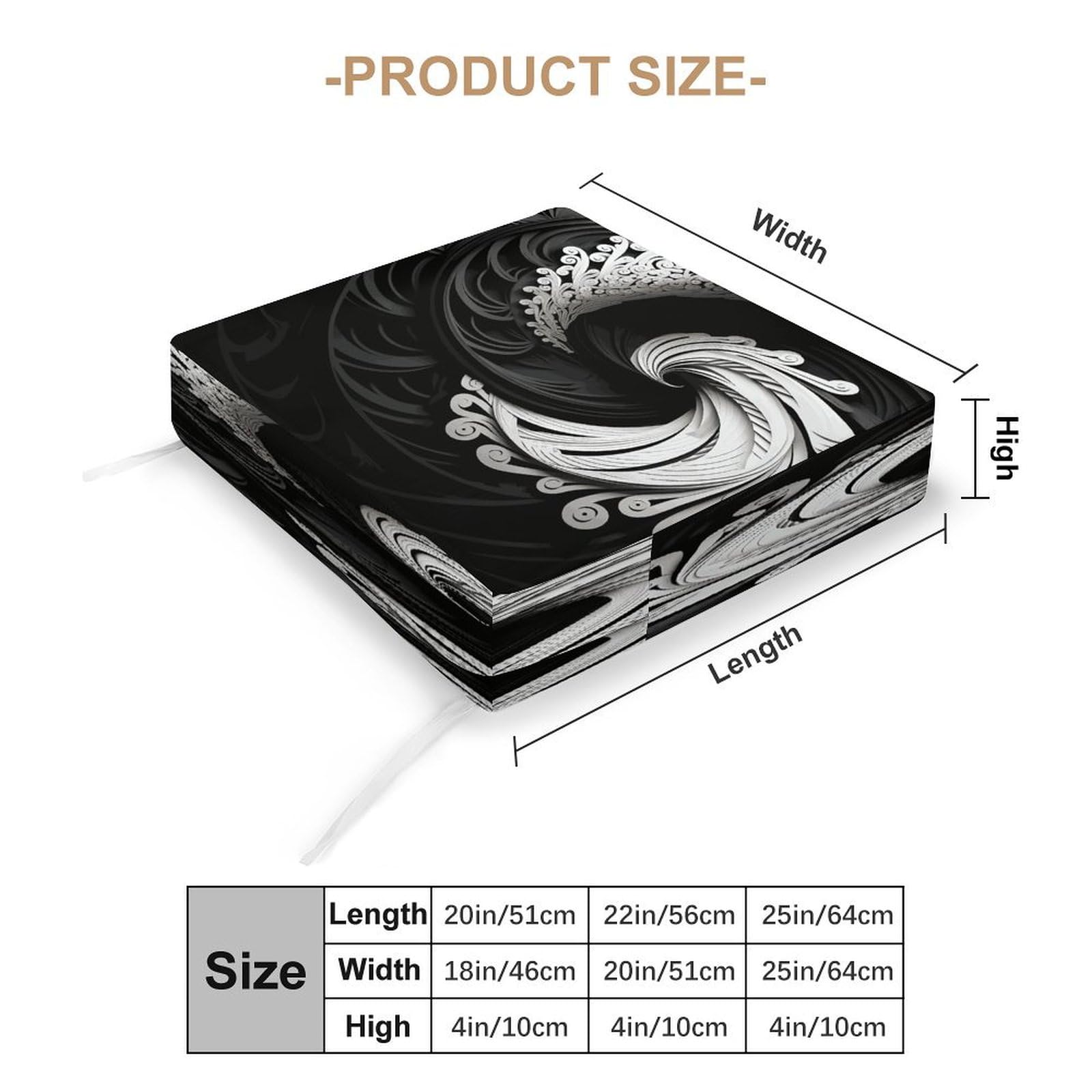 LKHDS Outdoor Waterproof Sofa Cover Washable Sofa Slipcovers Black and White Image Printing Sofa Couch Cushion Covers