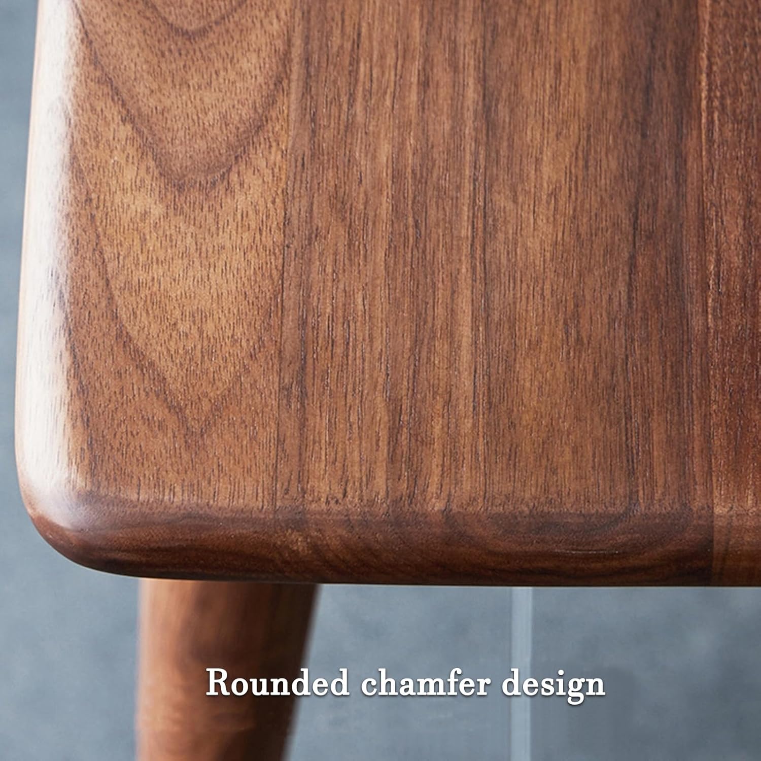 Dining Bench, Farmhouse Wood Bench, Entryway Bench with Rounded Corner, Rustic Bench End of Bed, Wood Dining Bench for Kitchen, Living Room, Hallway, Bedroom, Brown(140cm/55.1in)