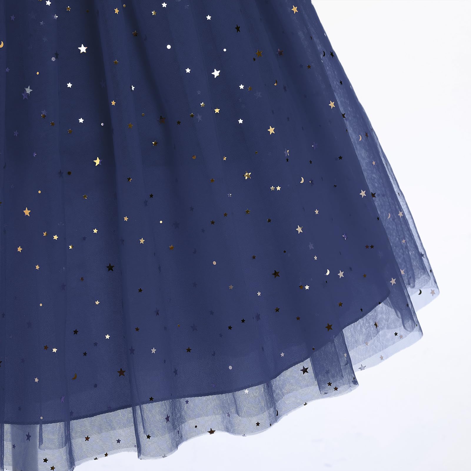 IDOPIP Stickerei-Blumenmädchen-Samt-Tutu-Kleid für Kinder, Prinzessin, Geburtstag, Party, Festzug, Hochzeitskleider, Herbst und Winter