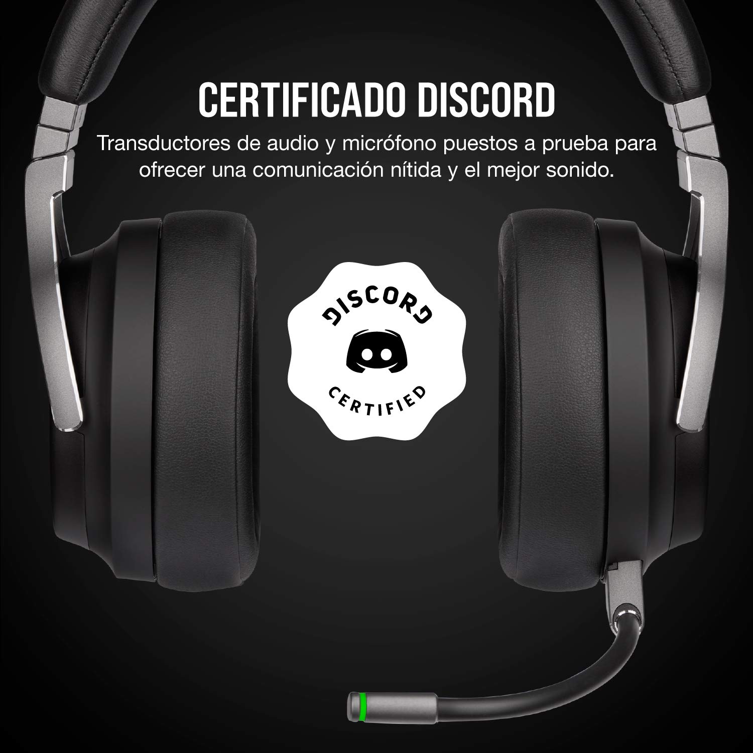 Corsair VIRTUOSO RGB WIRELESS, Auriculares para Juegos de Alta Fidelidad, Envolvente e Inmersivo 7.1, Micrófono Extraíble y Omnidireccional, para PC, PS4, Switch y Móviles, Negro