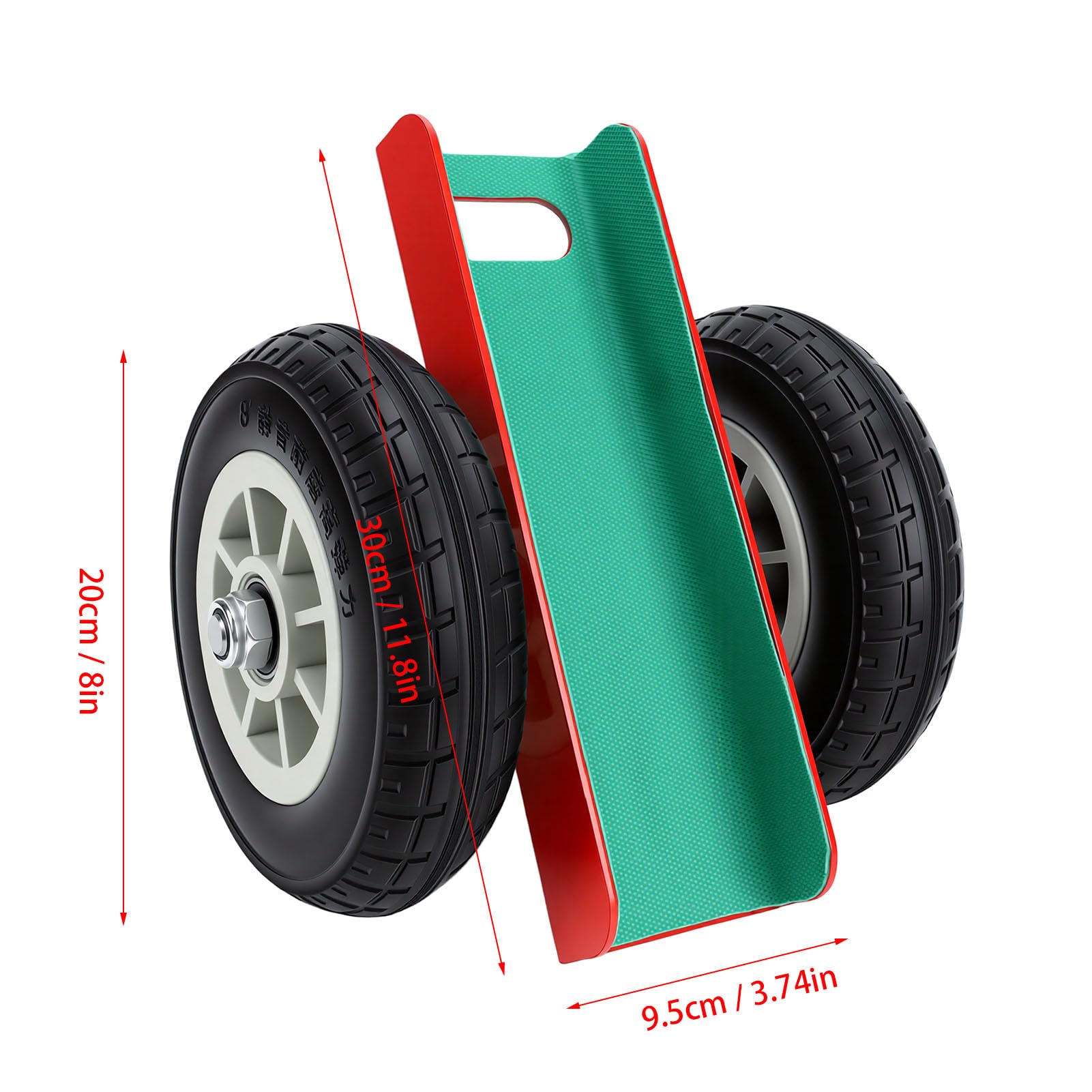 Hyuduo Carrello per Pannelli, 660 Lb, Ruote da 8 Pollici, Acciaio