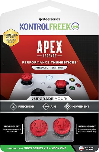 Miniatura 5 de KontrolFreek Apex Legends Predator Edition Thumbsticks de rendimiento para Xbox One (XB1) y Xbox Series X (XBX) 1 de altura alta, 1 de altura
