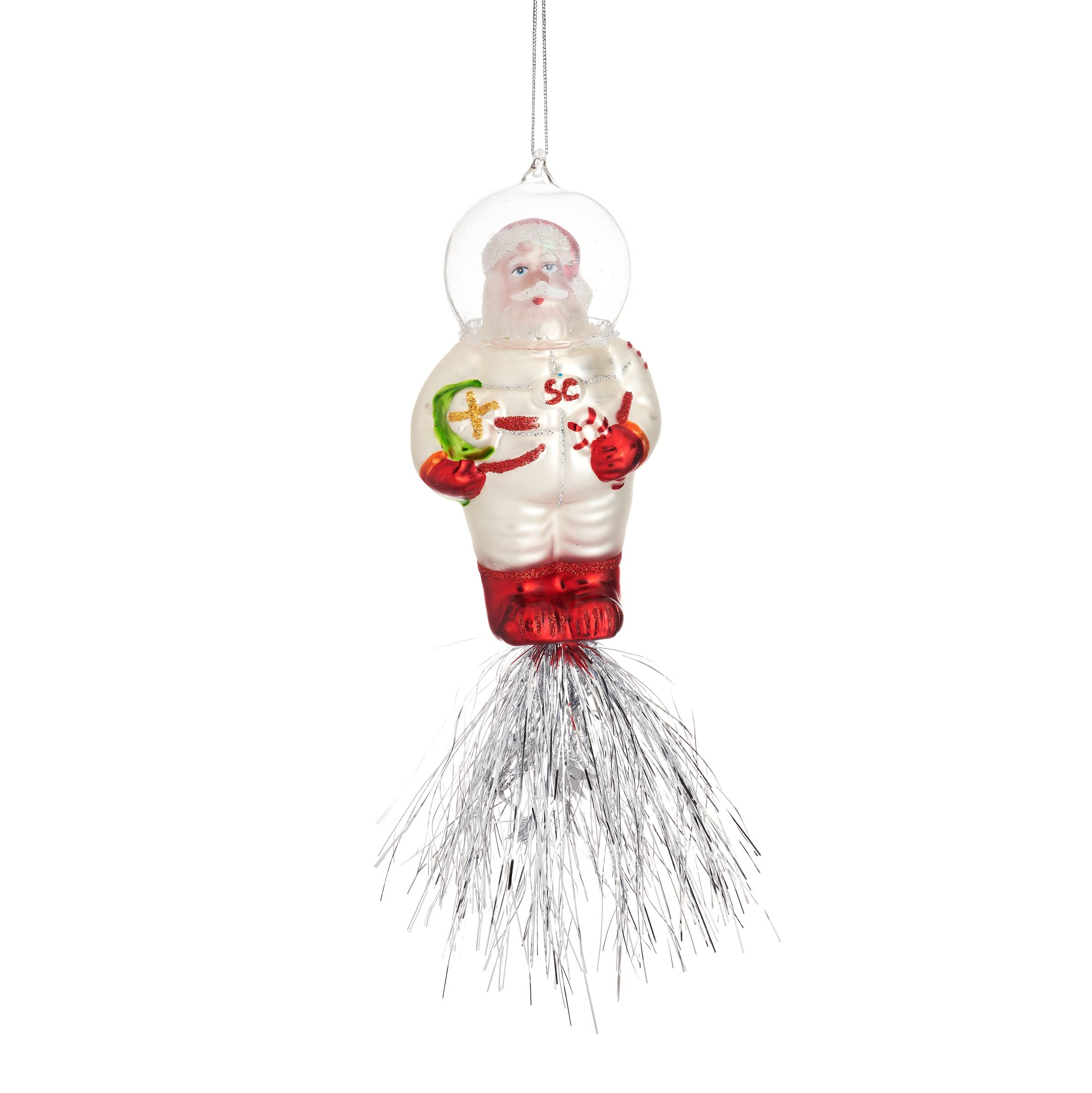 Sass & Belle Santa Astronaut Shaped Bauble