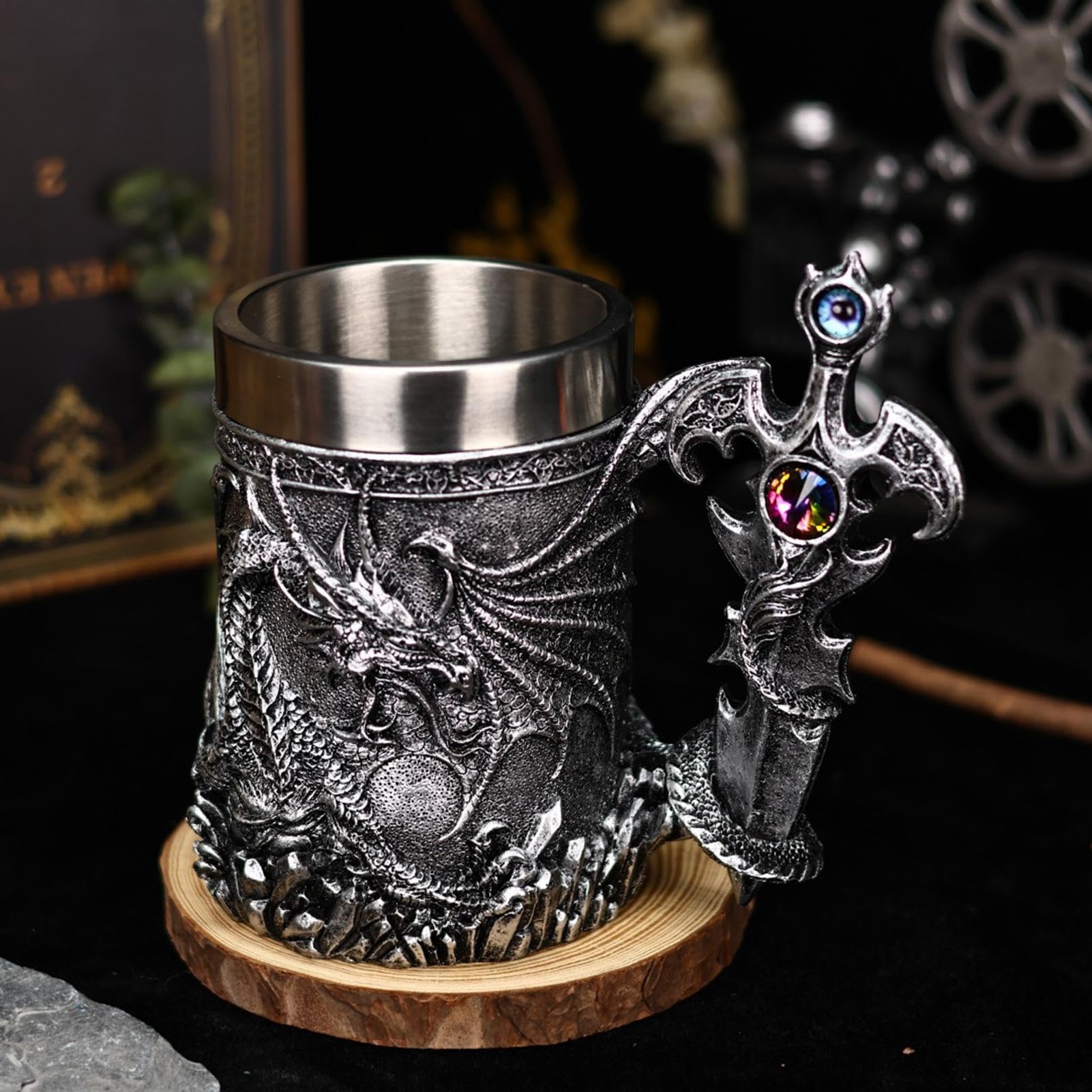 Jarra De Cerveza Medieval Jarra Stein Viajera Vintage De Gran Capacidad