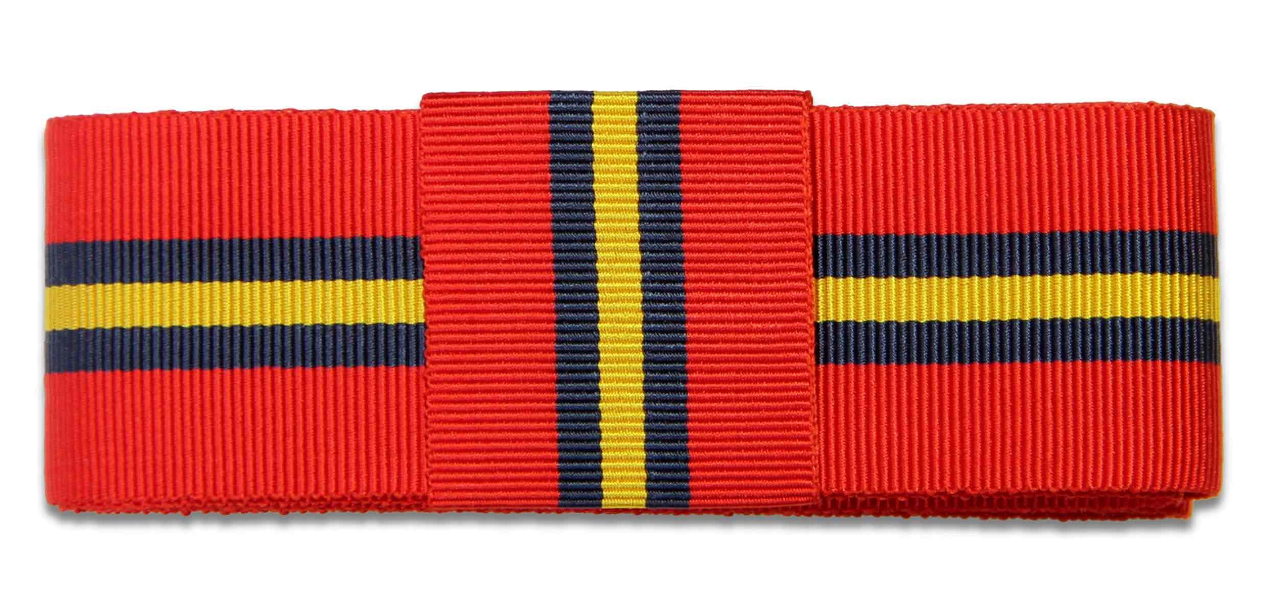 The Regimental Shop Men's Red/Yellow/Dark Blue Royal Artillery Regit Stable Belt Ribbon For Any Brimmed Hat