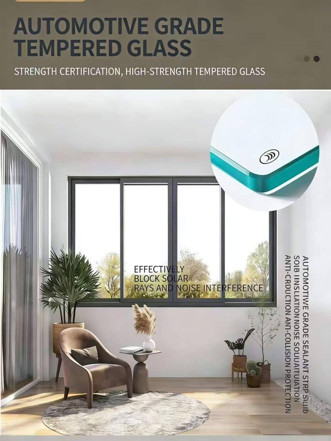 Custom Aluminum Alloy Window, Sliding Style, Tempered Glass, Wind Resistant Anti-Theft, for Bedrooms, Living Rooms, Kitchens,Bathrooms,Offices and Apartments