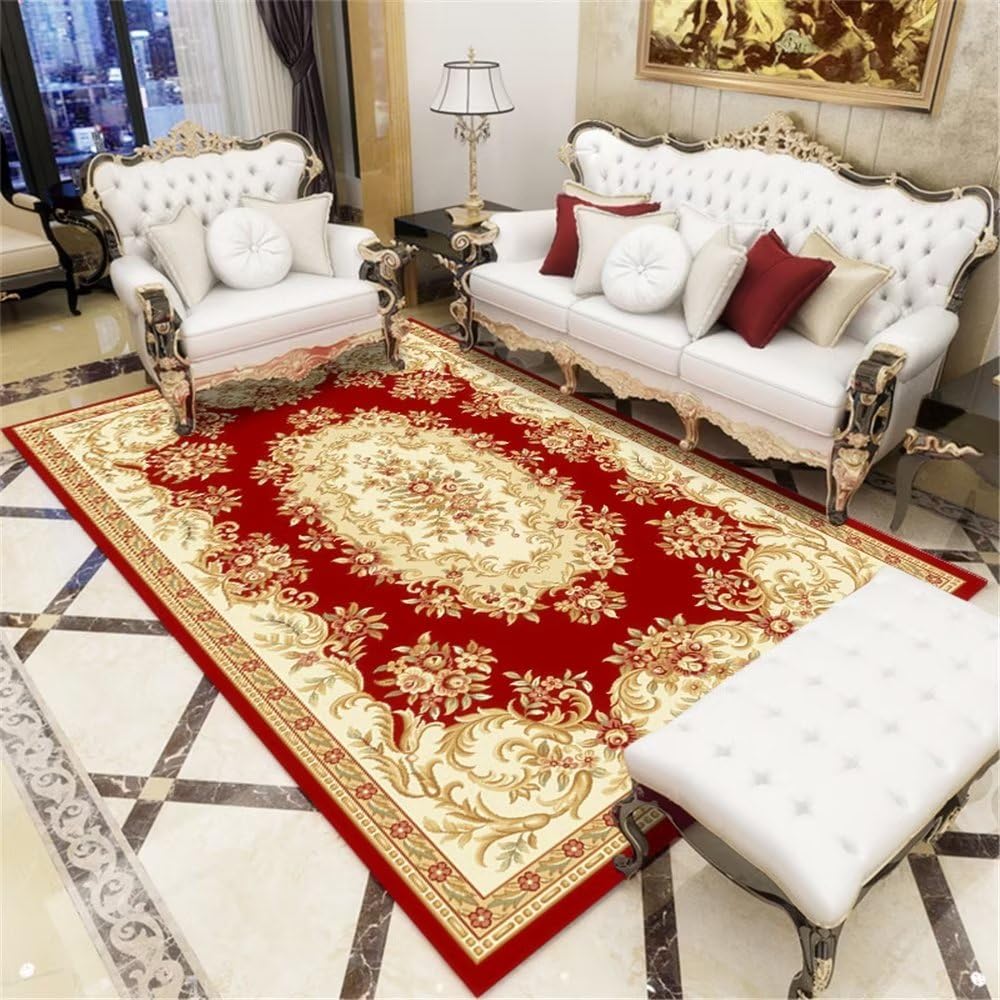 Tapis de chambre fille rouge 50x80cm pour créer un coin douceur ado