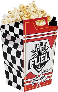 24Pcs Race Car Fuel Can Popcorn Treat Boxes Candy Cookie Popcorn Container for Baby Shower, Bridal Shower, Race Car Theme Party Favors Decoration(5.5 x 2.2 x 2.8inches)