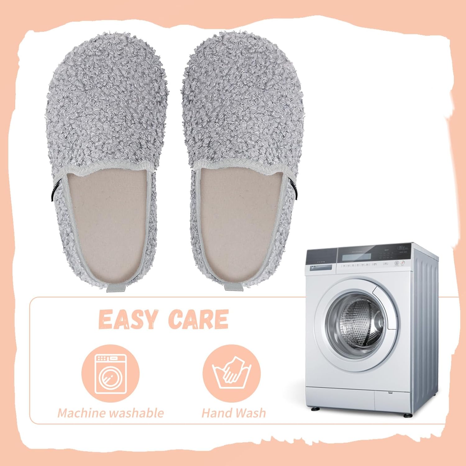 WateLves Kids Toddler Slippers Girls Boys Slip on House Shoes Lightweight Anti Slip Sock Slippers Winter Indoor Outdoor Walking Shoes - Image 5