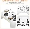 Funda para FLYDIGI Vader 5 Pro, cubierta protectora de silicona NOUKAJU, a prueba de caídas, rayones, golpes y polvo, funda protectora para controlador FLYDIGI Vader 5 Pro (blanco) 5
