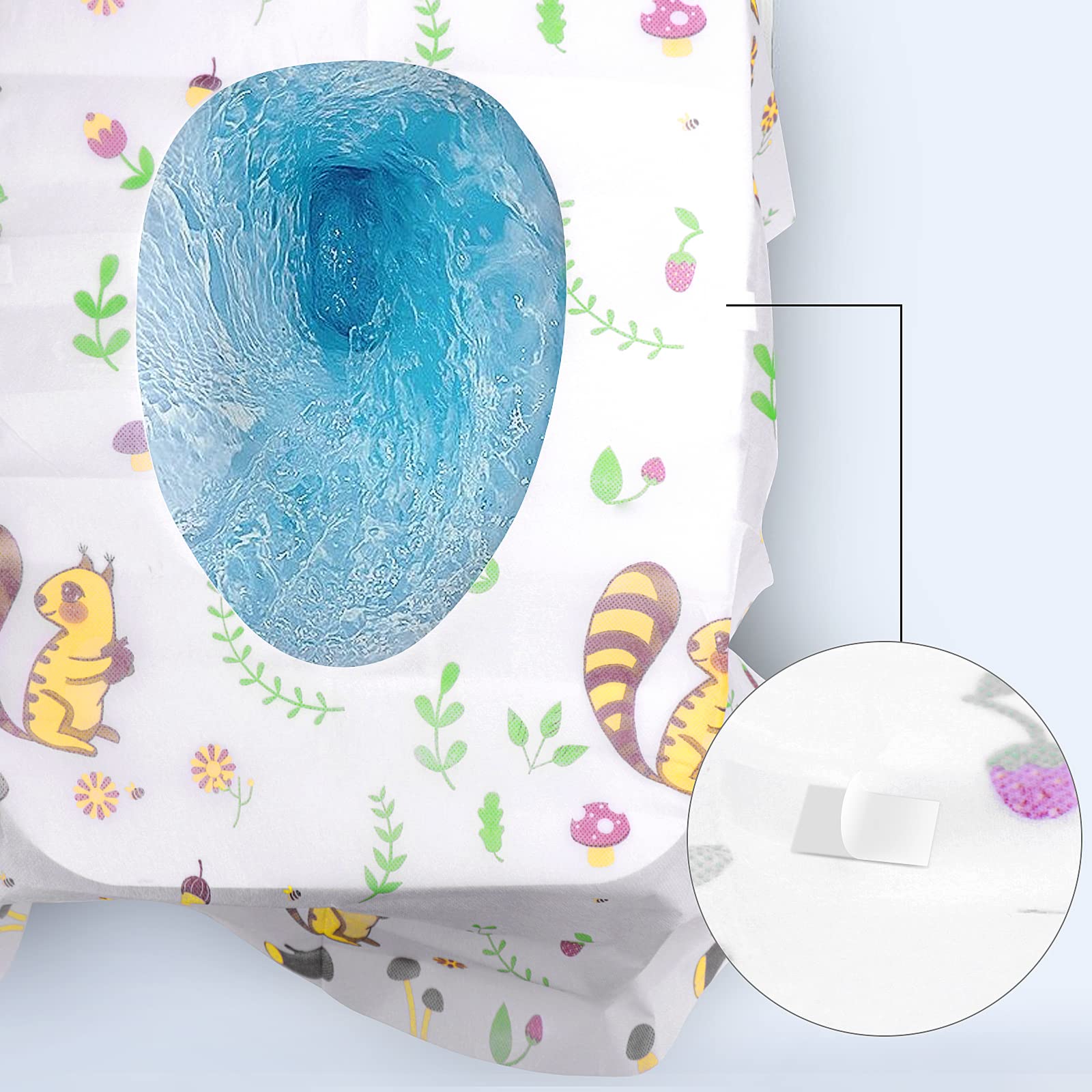 Copriwater Usa e Getta Wc Portatile Bambini Impermeabile L Scoiattolo