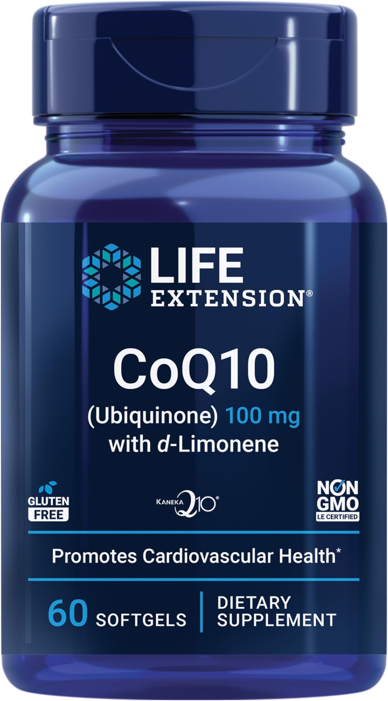 Super-absorbable Coq10 (ubiquinone) With D-limonene – Promotes Heart Health & Cellular Energy – Gluten Free – Non-GMO – 100 mg – 60 Softgels