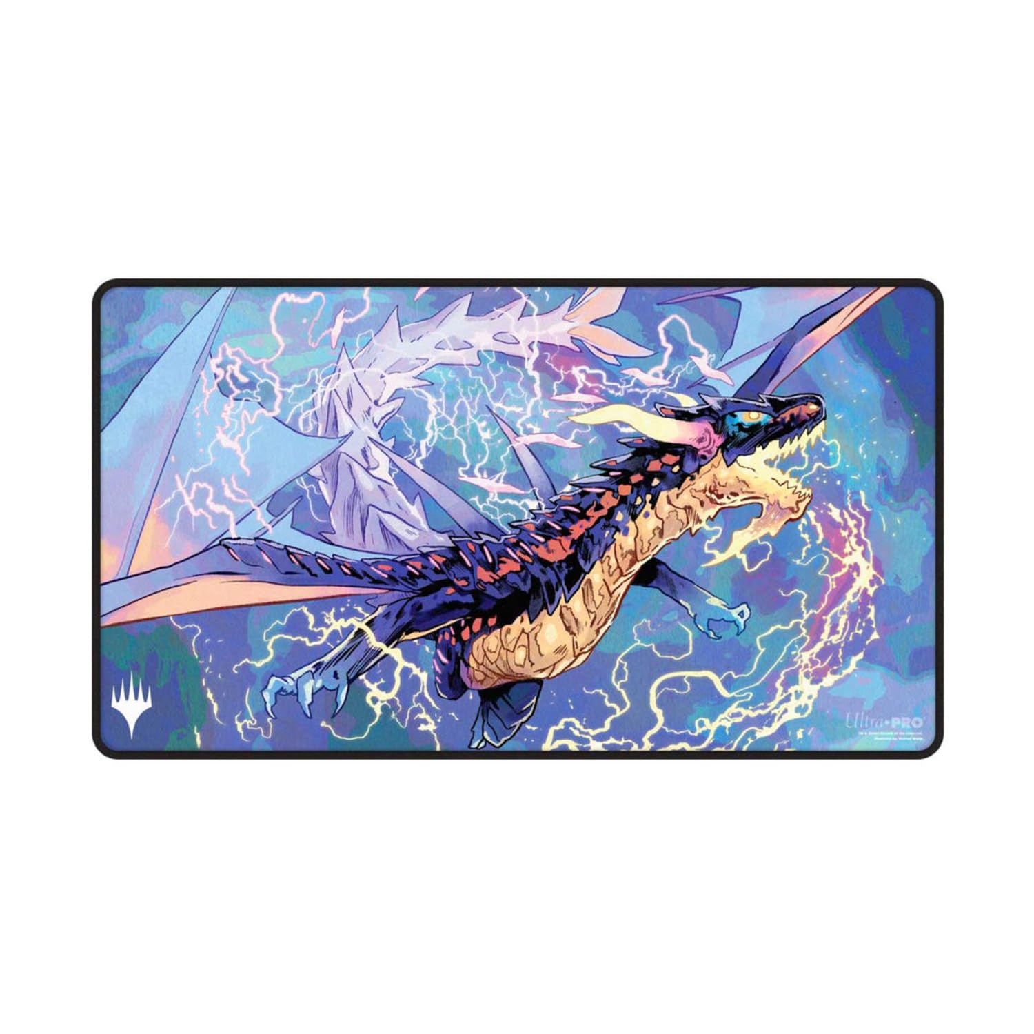 Ultra PRO - Tarkir Dragonstorm Neriv, The Storm Front Black Stitched Playmat for Magic: The Gathering | Gaming Table Mat, Card Game Accessory, TCG Playmat, Tabletop Gaming Mat