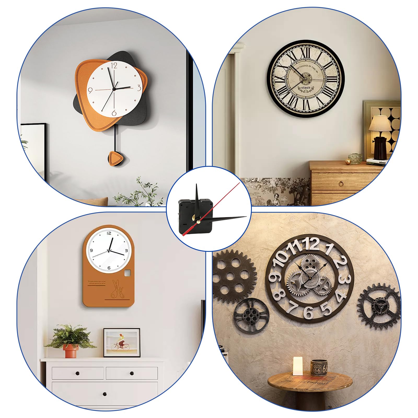 Mécanisme Horloge, Mouvement Horloge Quartz Silencieux, Pour