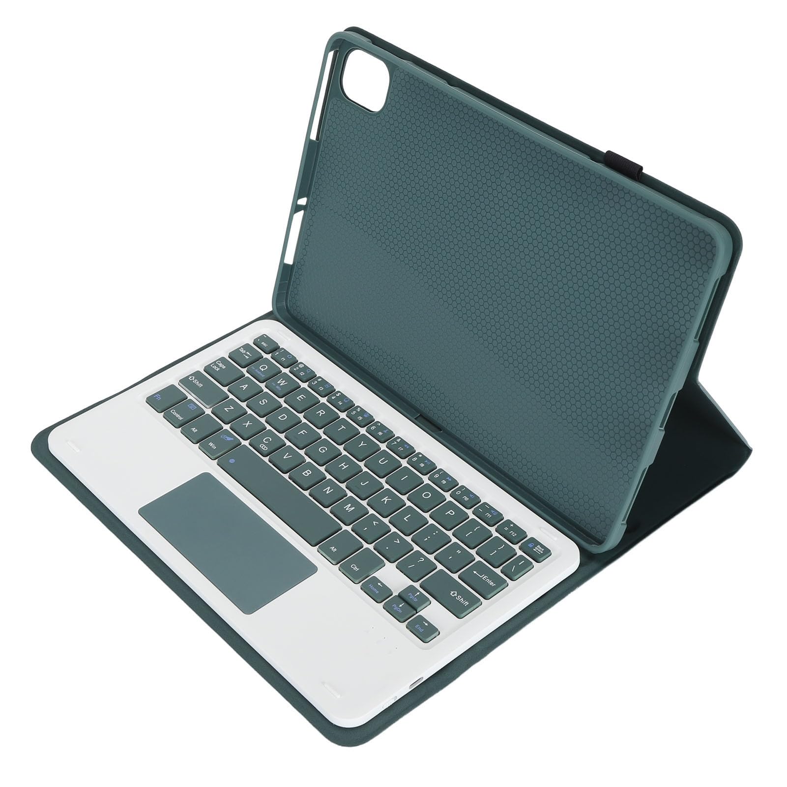 Jiawu Custodia con Tastiera Bluetooth per Pad 5 e 5 Pro da 11 Pollici, Rimovibile con Touchpad e Slot per Matita Magnetica, Custodia Protettiva Sottile e Leggera per Tablet con Copertura Completa e