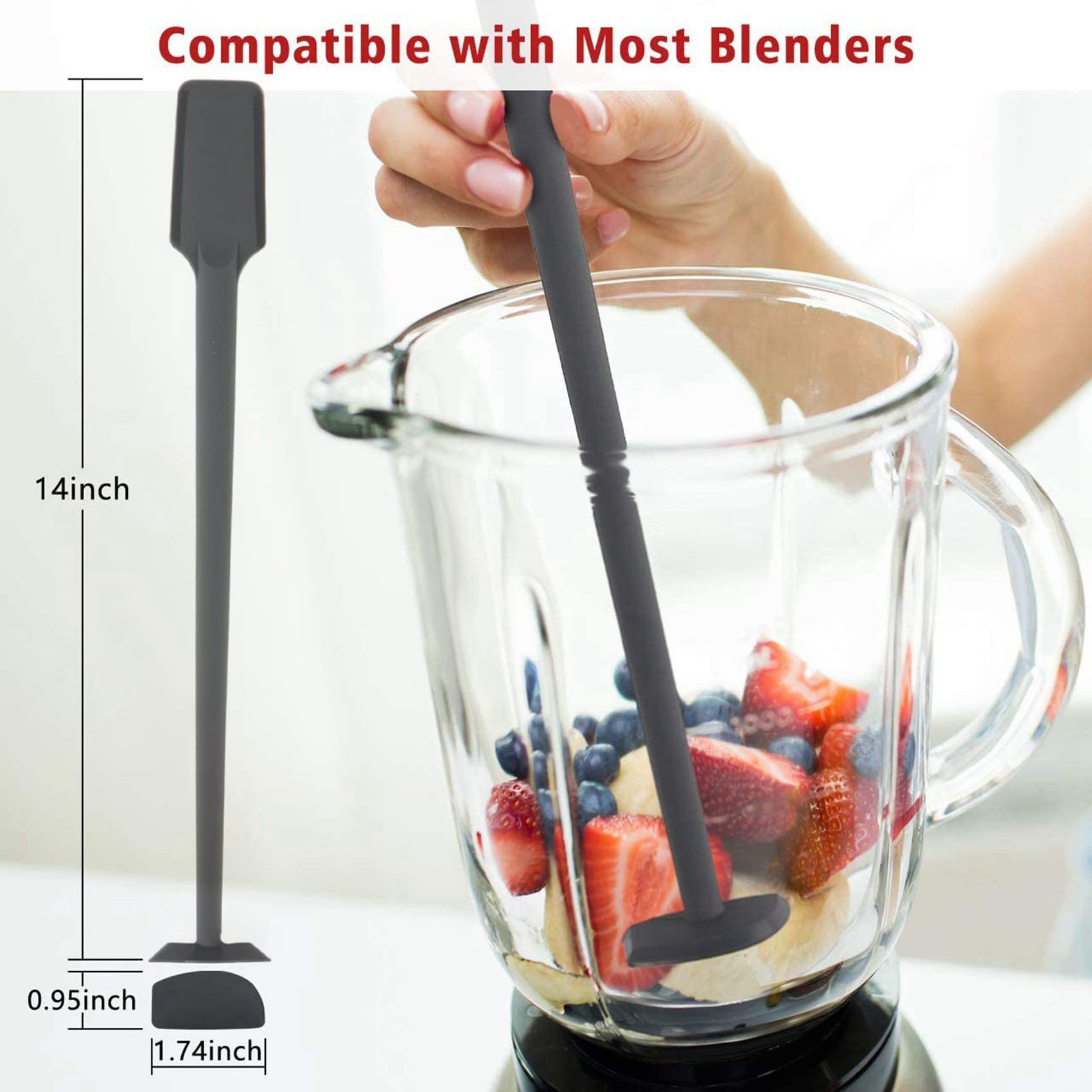 Racloir à Pâte En Silicone Sans BPA - Pour Tête De Batteur De Mixeur Sur Socle - Accessoire De Cuisine Résistant à La Chaleur