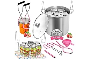 Premium Canning Pot Water Bath Canner with Complete Canning Kit (Pink)