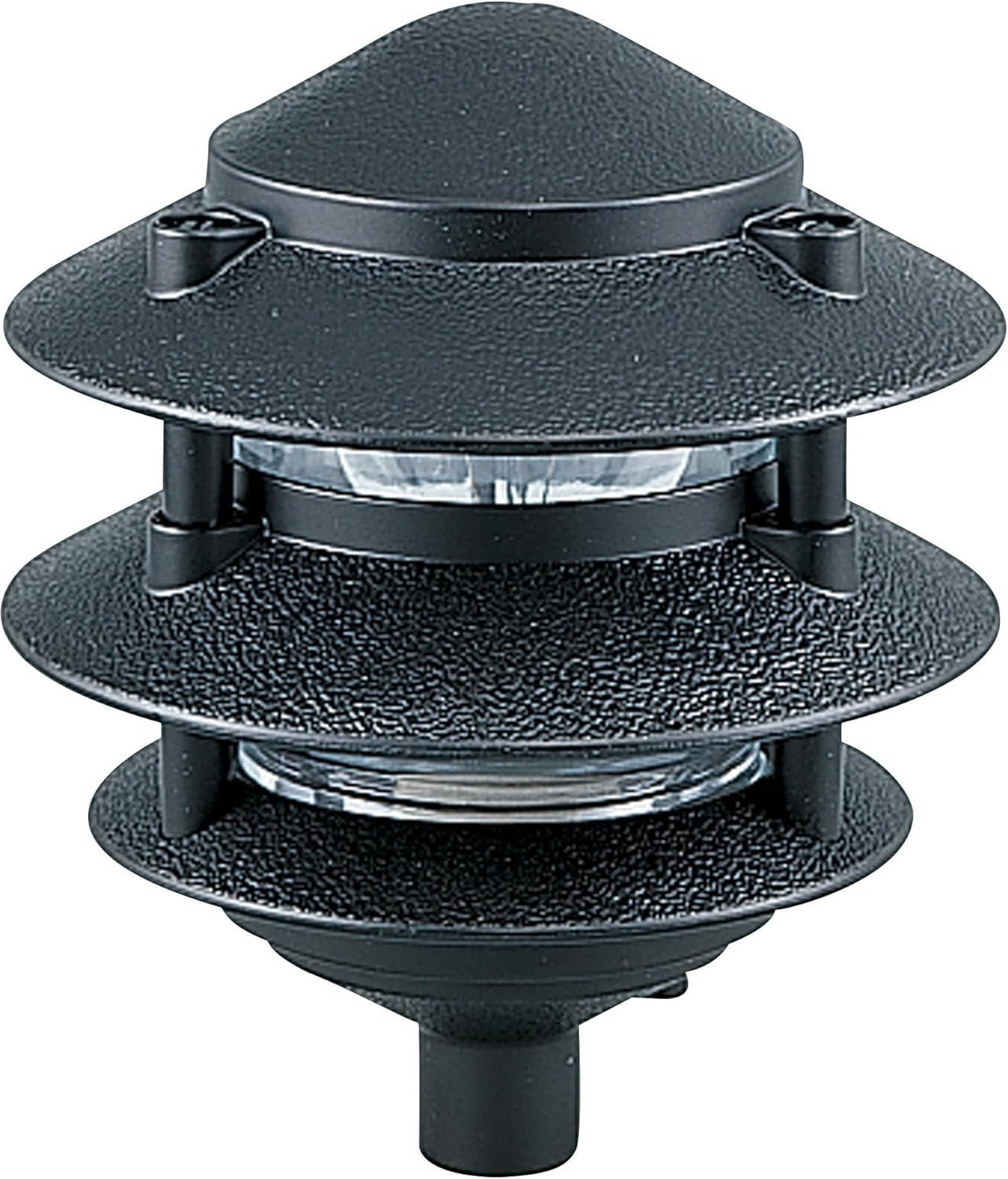 Photo 1 of Generation Lighting Hardwired 120V Outdoor Pagoda Path Light, Black