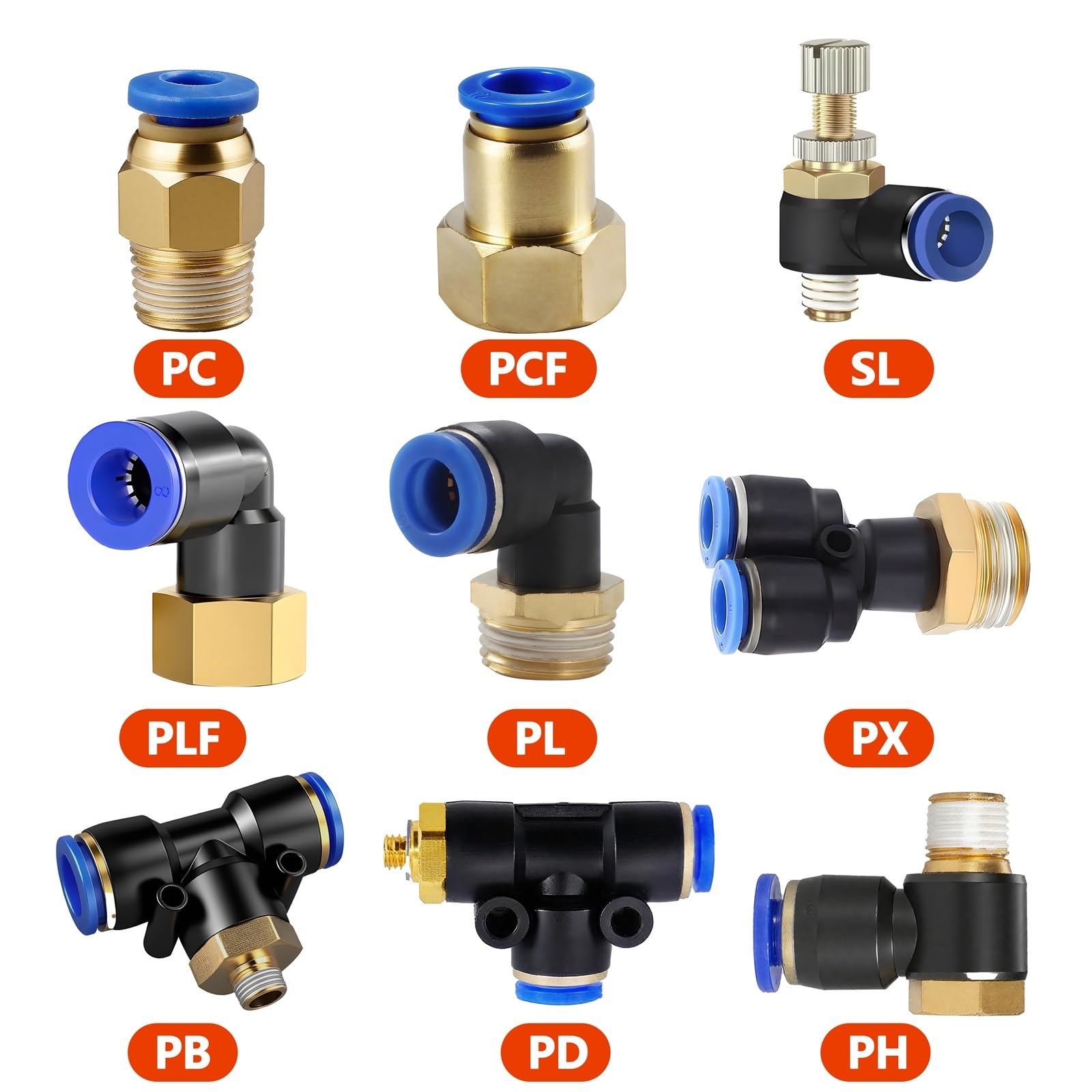 Złącze pneumatyczne PX 4mm 6mm 8mm gwint 0.3 cm 1/4 3/8 1/2 proste złączki do węży rurowych szybkozłącza 1 szt. (12-01 (12mm-1l8))