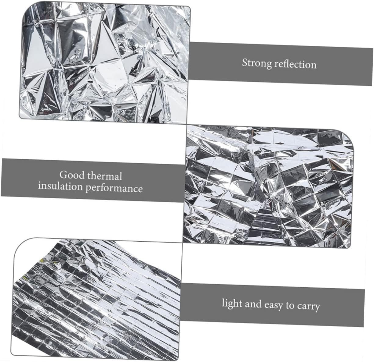 5pcs Survival Thermal Emergency Blankets Warm Windproof for Camping Hiking Outdoor