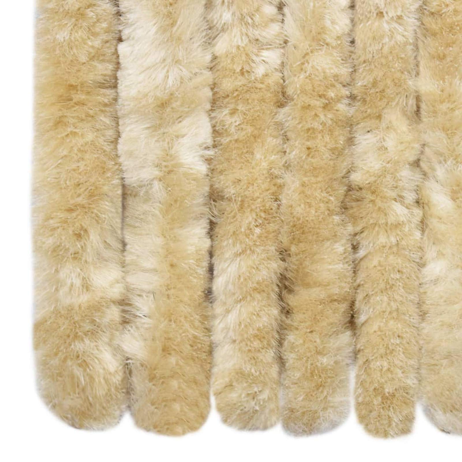 Homgoday Rideau anti-insectes | Beige | 56 x 200 cm | Léger et imperméable | Chenille en polypropylène Modèle315135