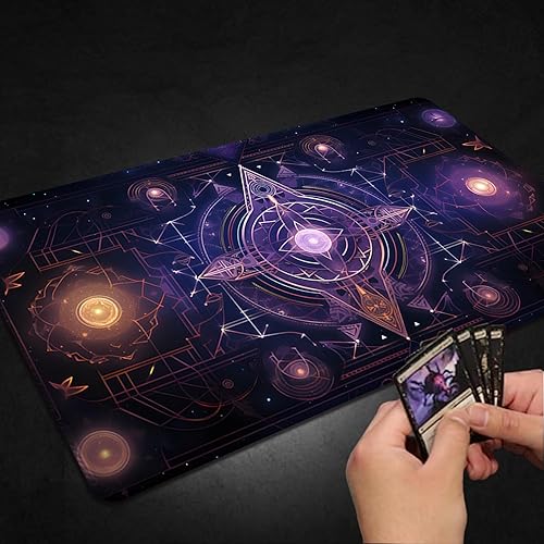 Miniatura 15 de MTG Playmat, Free Storage Bags, 24 x 14 Inches, TCG & Board Game Mat with Zones