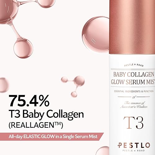 Miniatura 5 de PESTLO Glass Skin Duo T3 Baby Collagen Mist + Glow Mask Set Cuidado de colágeno vegano que aumenta la elasticidad e hidratación para una piel