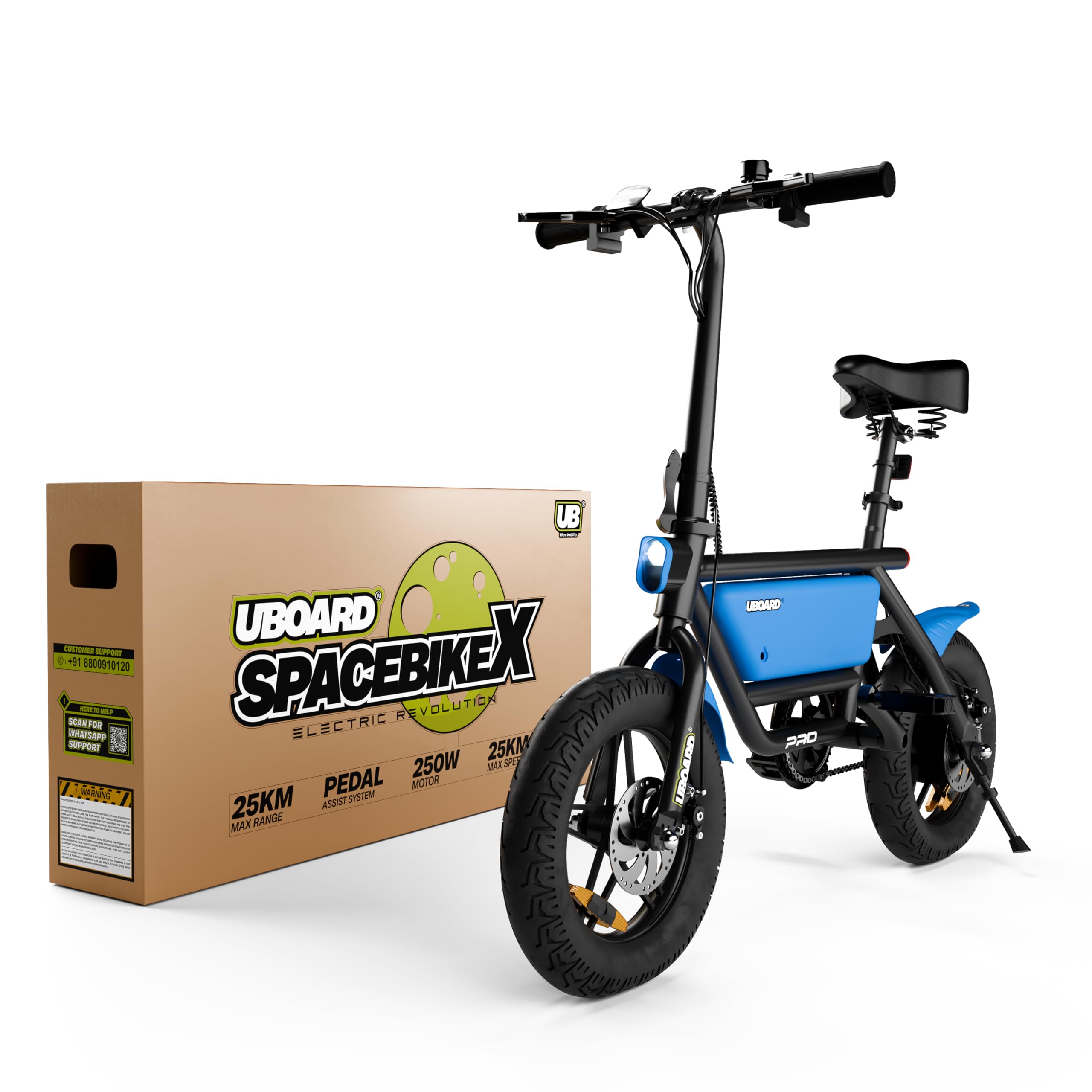 UBOARD Spacebike X Electric Cycle,Dual Disc Brake,BIS Approved,Speed of Upto 25km/h, (White) (B0BHYHPWL5) Amazon Price History, Amazon Price Tracker