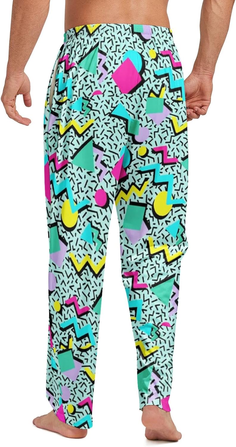 Mzrtyj Men's Pajama Pants Lounge Sleep Bottoms Funny PJ Pants Sleepwear for Men - Image 2