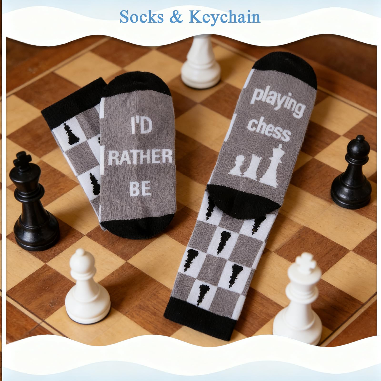 Funny Novelty Crew Socks with Keychain,Sport Running Runner Gifts for Mother Dad Boyfriend Husband Funky Dress Socks