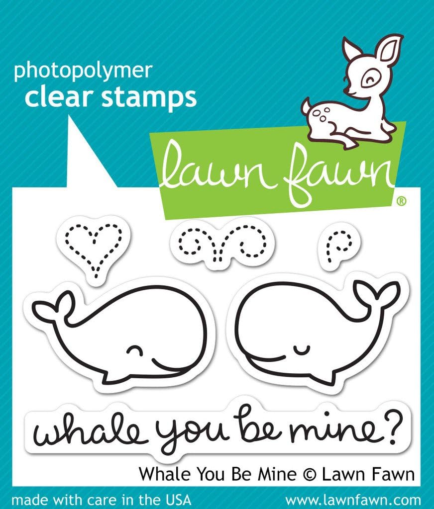 Lawn Fawn "Whale You Be Mine" Clear Stamp and Die Set