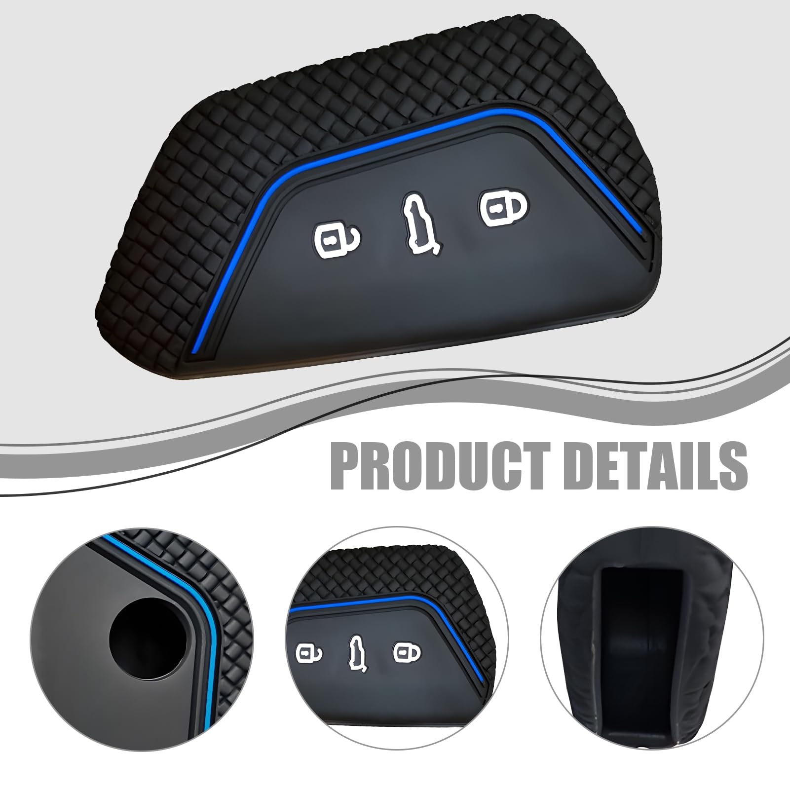 2 PCS Protettiva in Silicone per Chiave Auto a 3 Tasti