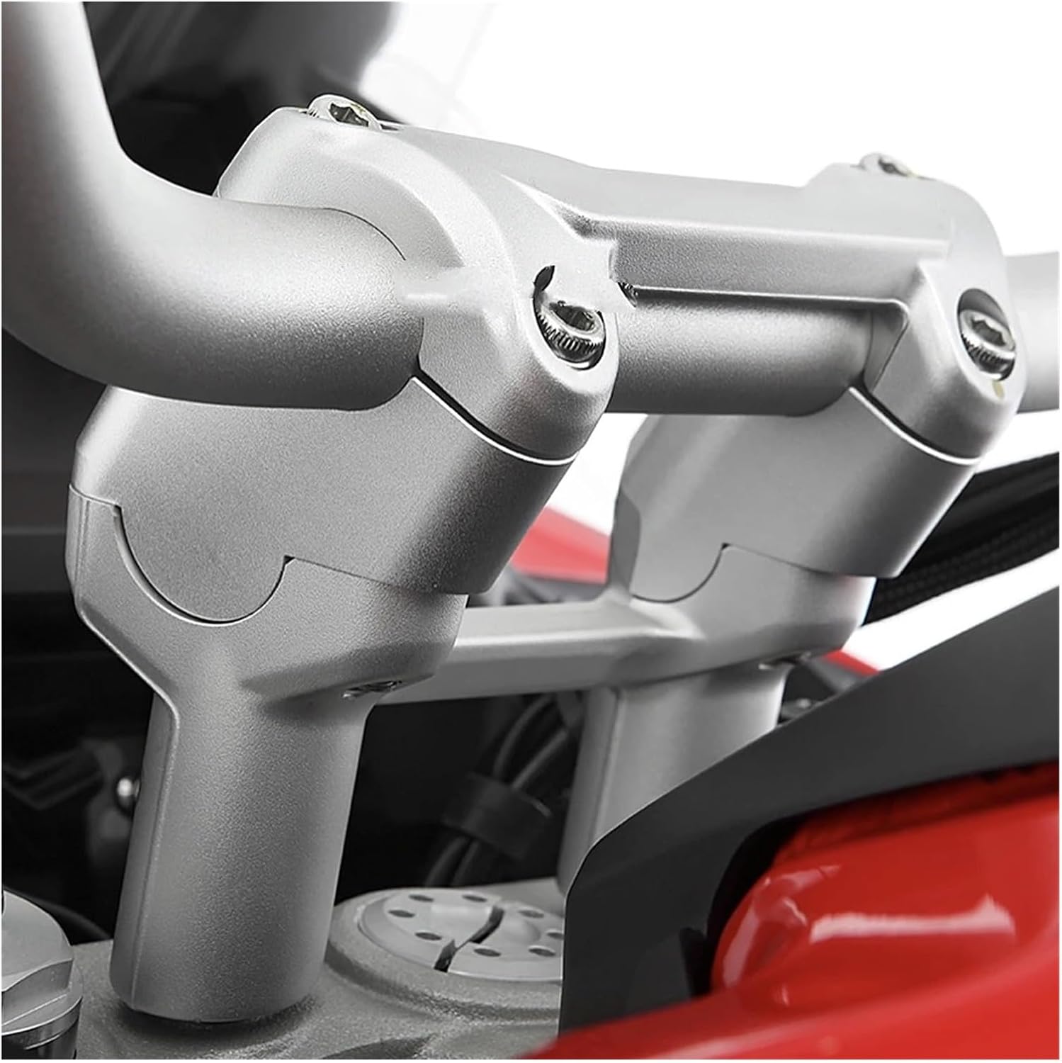 ハンドルバー ポスト ドゥカティ用ムルティストラーダV4用 オートバイアクセサリー ハンドルバーライザー クランプマウン 【下降】