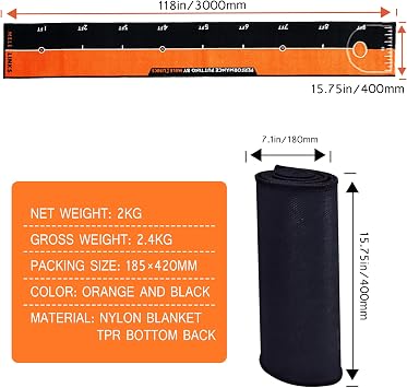 Golf 10ft Putting Mats Alignment Aid Training Green Putter Swing Trainer Anti-Slip Golf Training Aid Indoor Outdoor for Golfer Sports Practice Mat