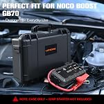 Case for NOCO Boost GB70 & X GBX75 – Waterproof Hard Box with Custom Foam | Shockproof Protective Travel Box Compatible with NOCO GB70/X GBX75 Jump Starter - for Car Truck Owners | for Emergency,Travel