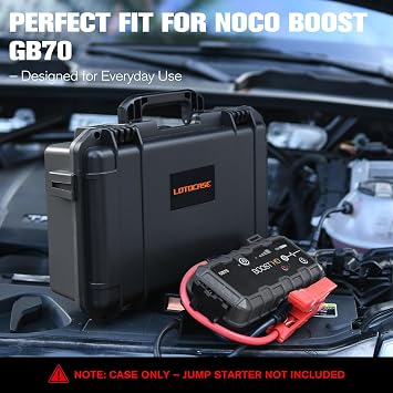 Case for NOCO Boost GB70 & X GBX75 – Waterproof Hard Box with Custom Foam