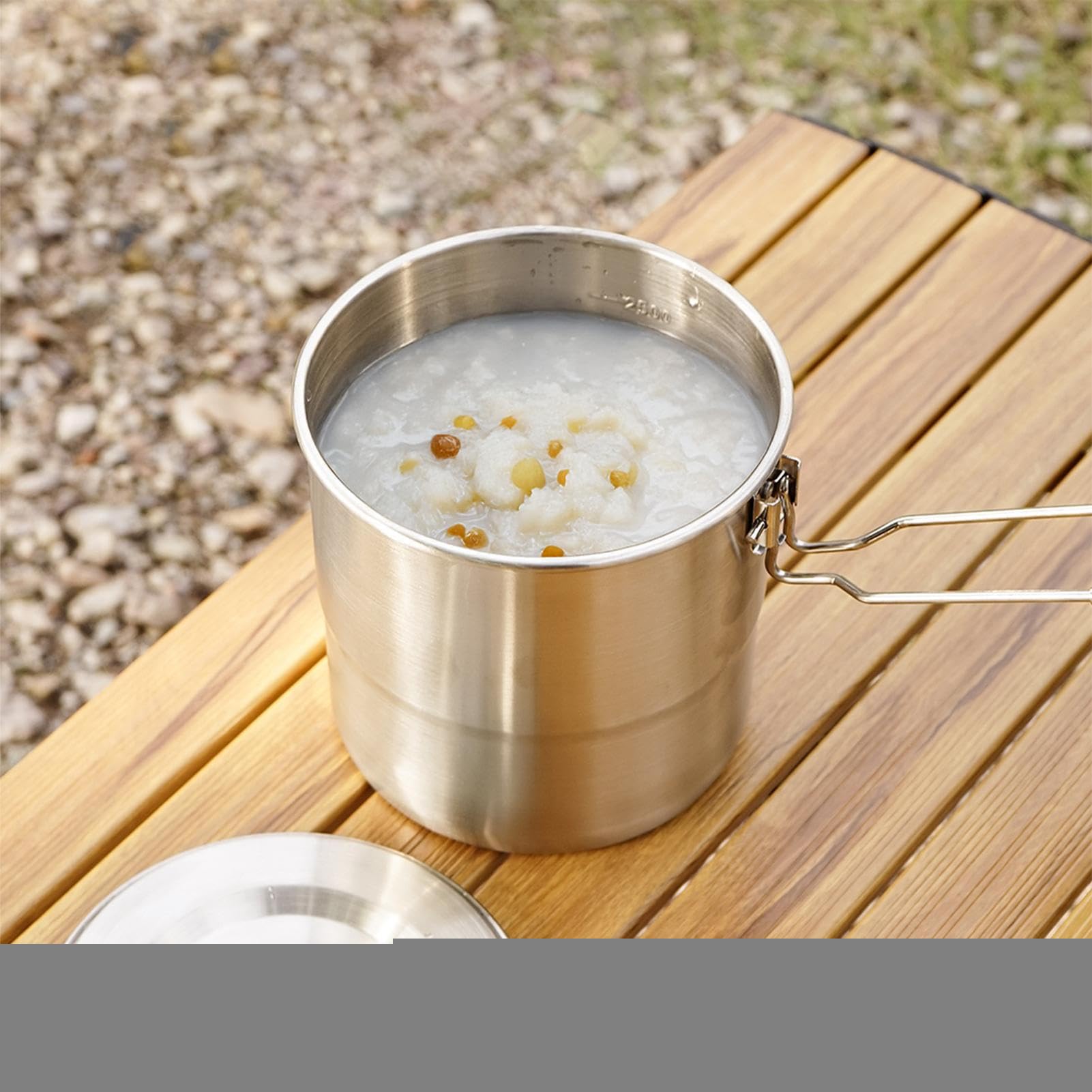 Juego de ollas de camping – Equipo de cocina compacto y ligero, utensilios de cocina de supervivencia al aire libre | Juego de cocina portátil para picnic y senderismo | Equipo de estufa de campamento