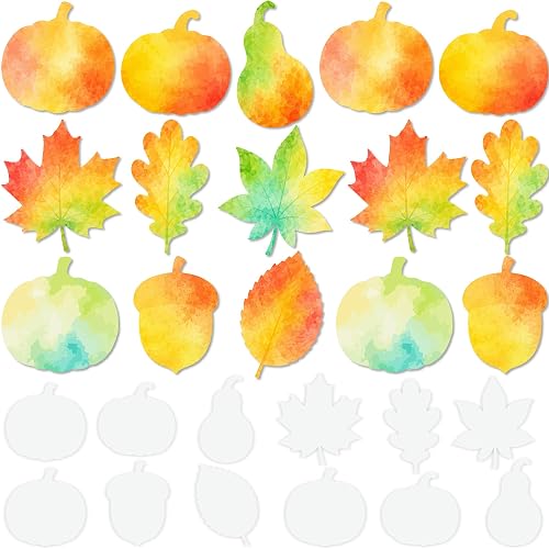 Eternity sky 150Pcs Fall Paper Art Crafts - Color Diffusing