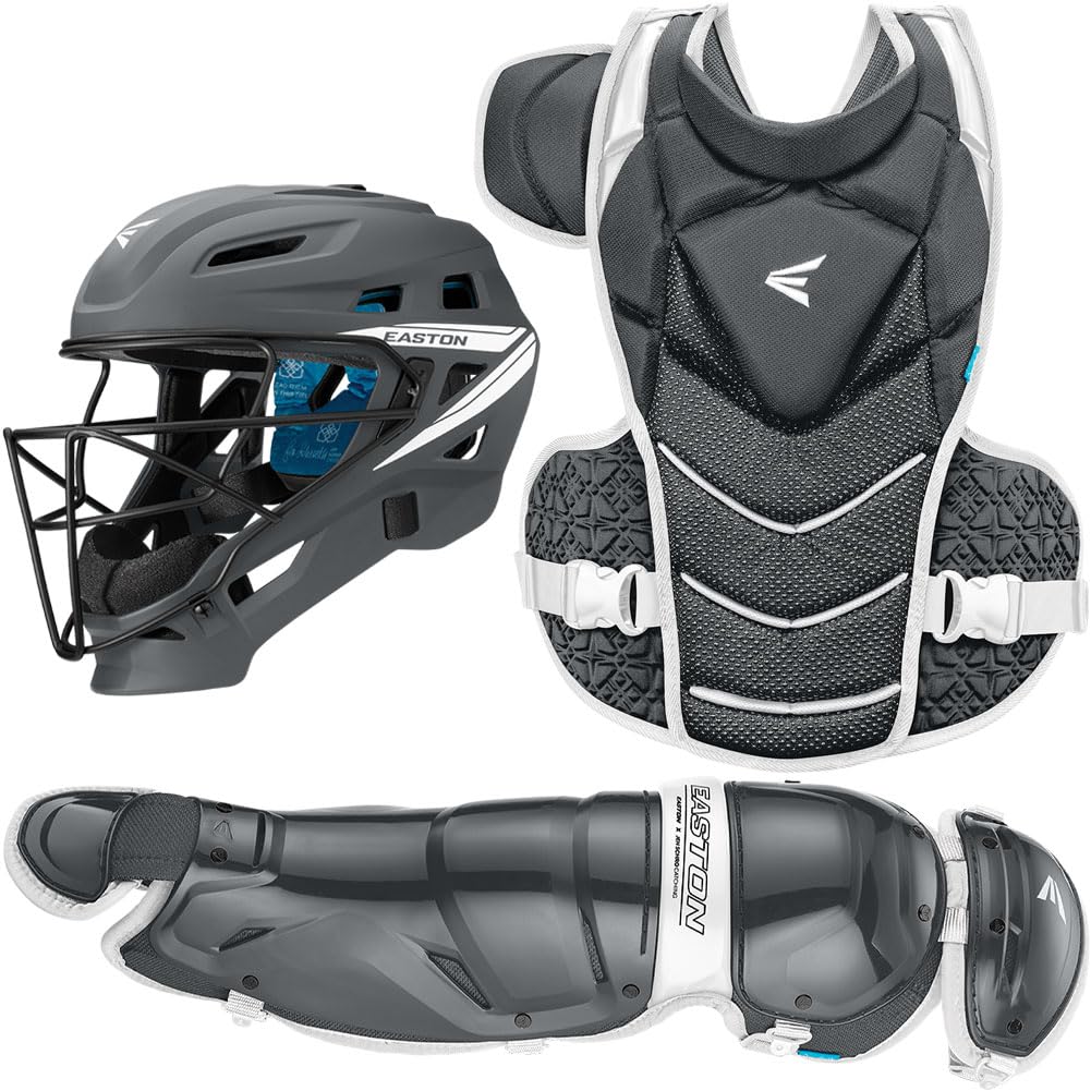 Easton | JEN SCHRO THE VERY BEST Fastpitch Softball Catcher's Set | Charcoal | Medium
