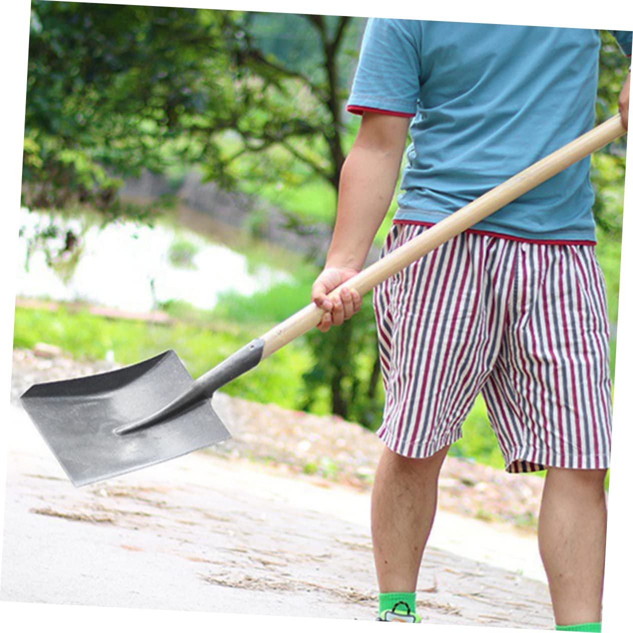 Gartenspaten aus Stahl, Praktische Pflanzschaufel für Zuhause
