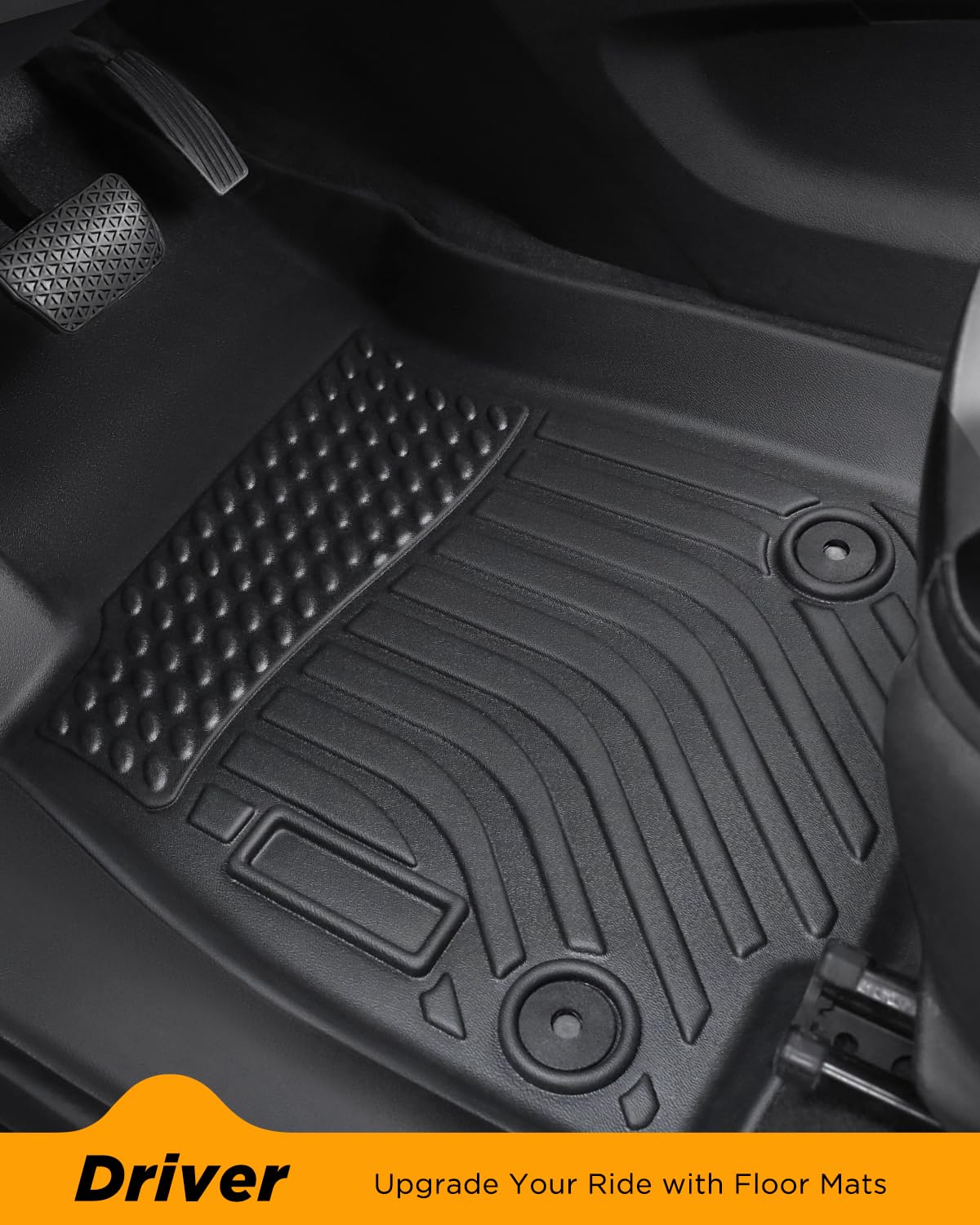 All Weather Floor Mats Full Set for Chevy Trax 2014-2023 for Buick Encore 2013-2023 Custom Fit for Front — view 2